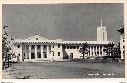 Zimbabwe Town Hall in Bulawayo vintage postcard