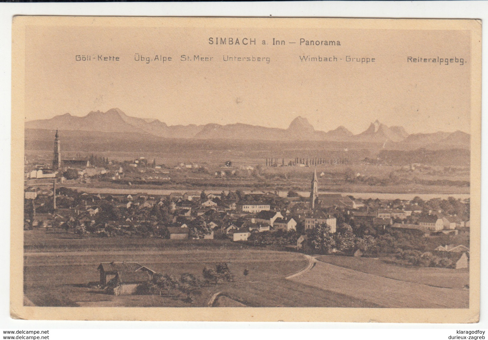 Simbach am Inn old postcard unused b170701