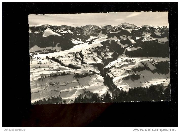 SIMMENTAL Niederhorn Abfahrt gegen Oberwil Lenk ( Bergwirtschaft Rossberg Fam. Wyssmüller