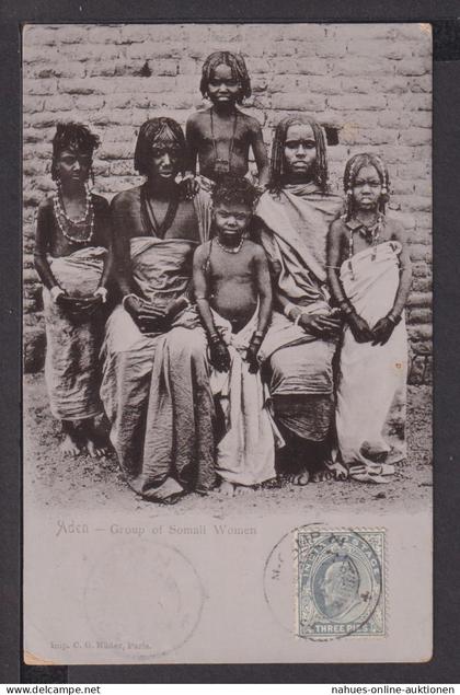 Ansichtskarte Aden Jemen Gruppe von Somalische Frauen