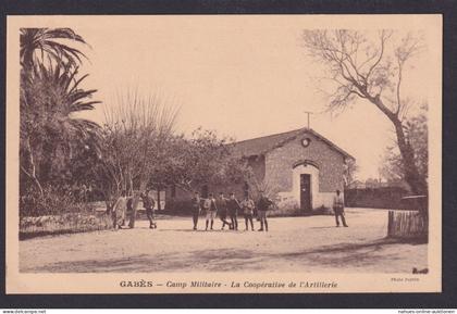 Ansichtskarte Gabes Tunesien Militär Camp Artillerie