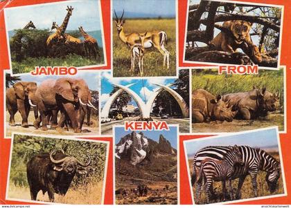 Jambo from Kenia, Mehrbildkarte glum 1960? #G5322