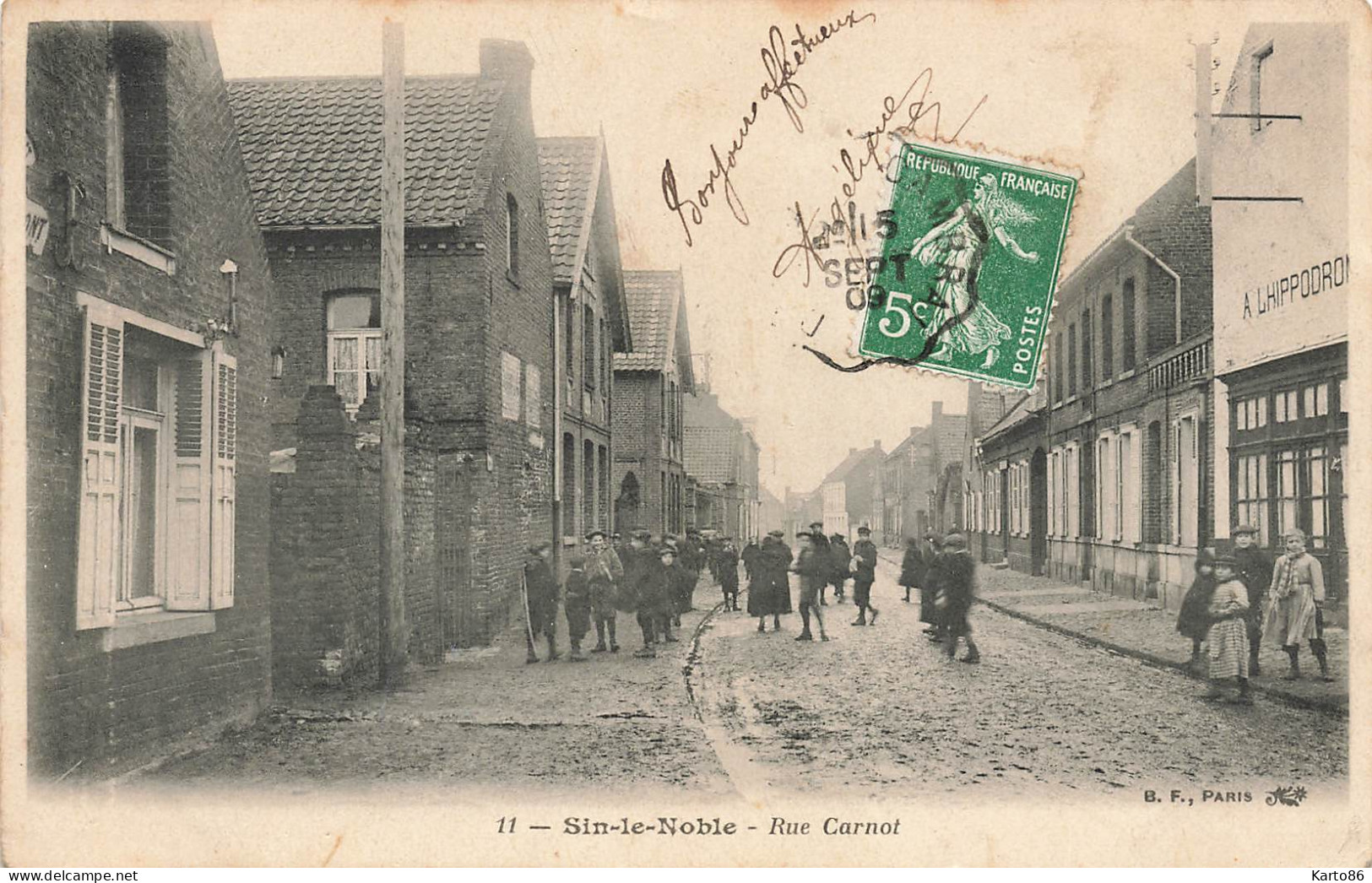 sin le noble * rue carnot * villageois