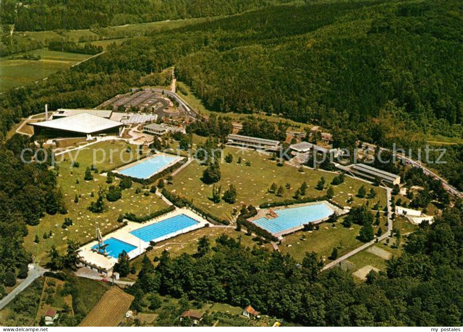 Sindelfingen Fliegeraufnahme Badezentrum Schwimmstadion