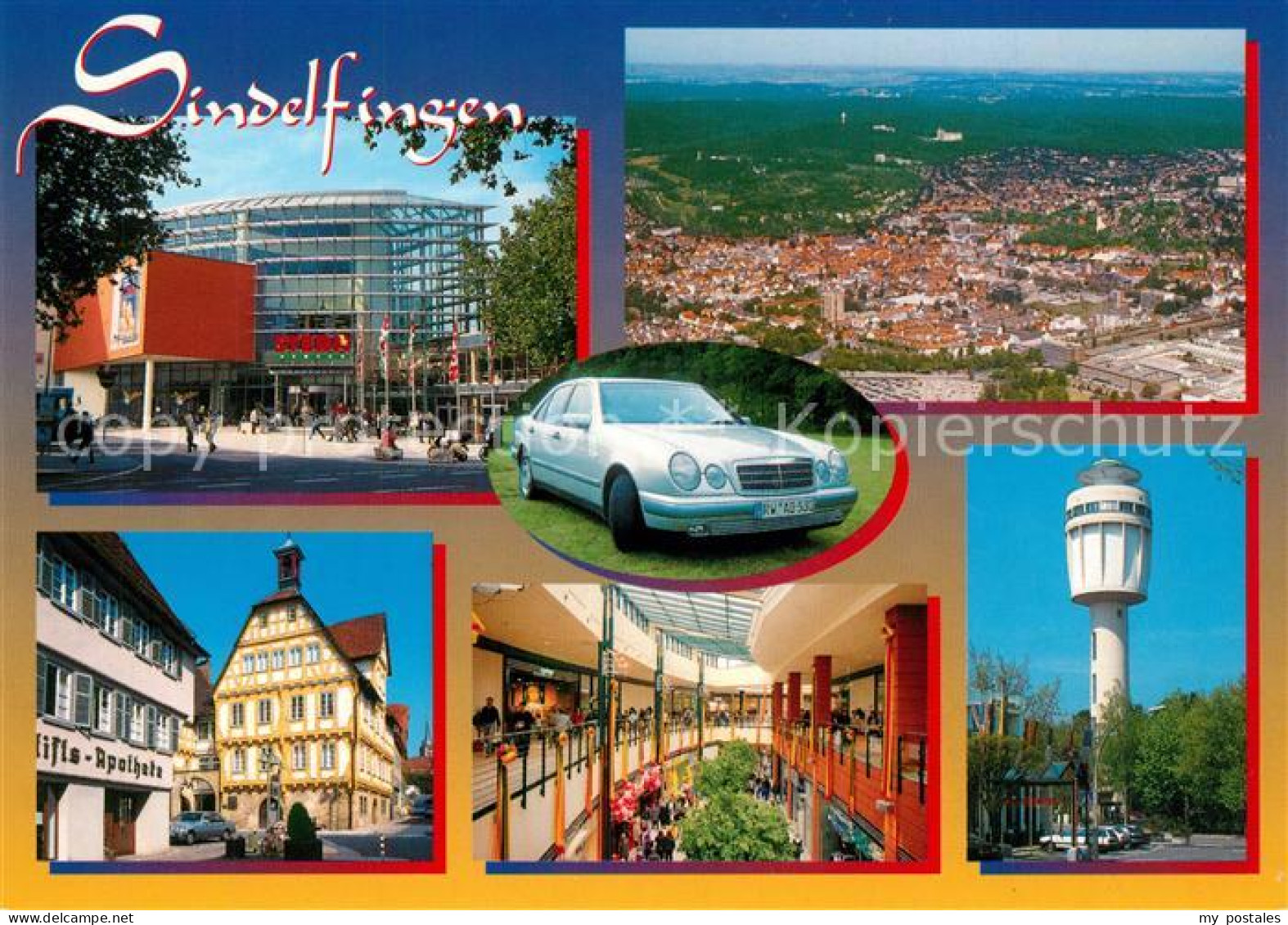 Sindelfingen Fliegeraufnahme Teilansichten
