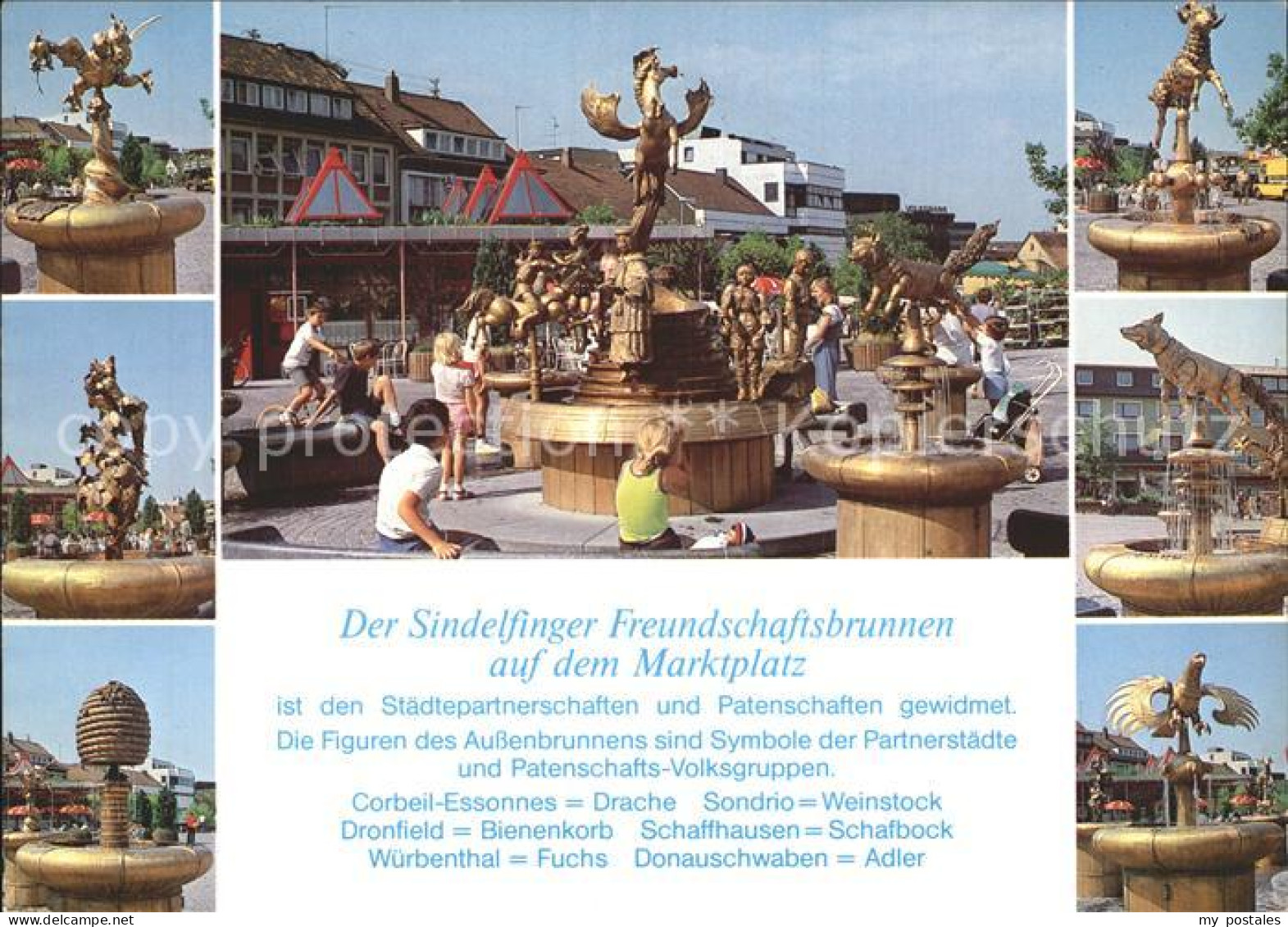 Sindelfingen Freundschaftsbrunnen Marktplatz