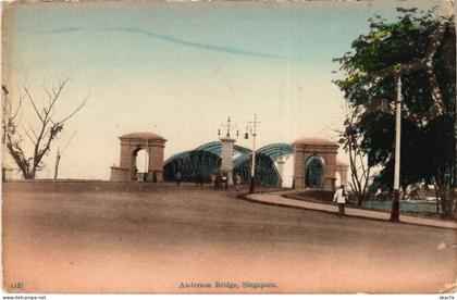 PC SINGAPORE, ANDERSON BRIDGE, Vintage Postcard (b49438)