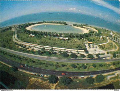 Singapour - Birds eye view of East Coast Park - CPM - Voir Scans Recto-Verso