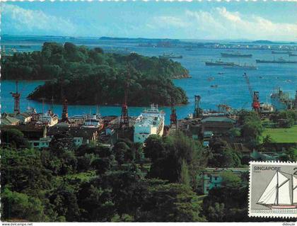 Singapour - Harbour - Port Sud - Bateaux - Carte Dentelée - CPM - Voir Scans Recto-Verso