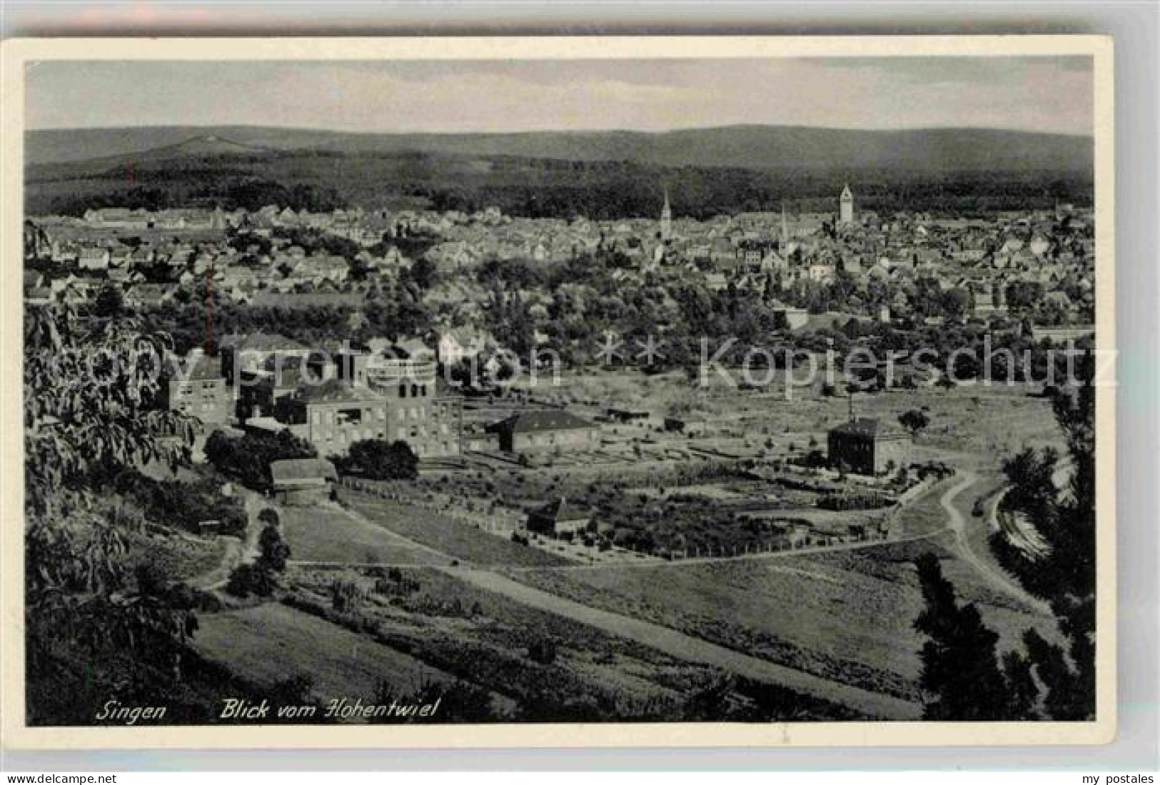 Singen Hohentwiel Blick vom Hohentwiel