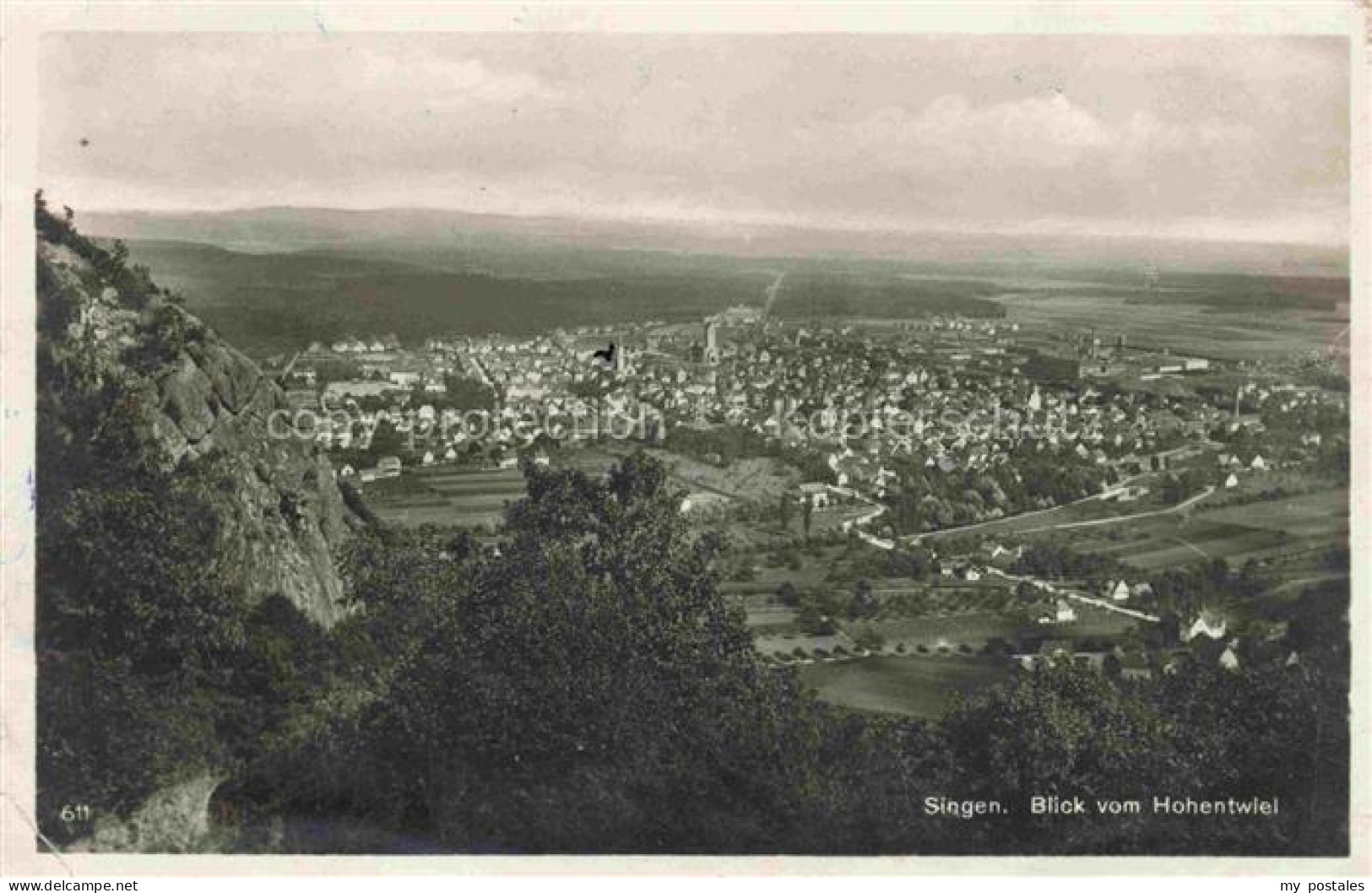 SINGEN Hohentwiel Blick vom Hohentwiel