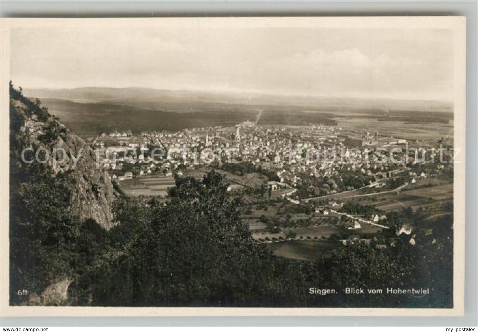 Singen Hohentwiel Blick von Hohentwiel