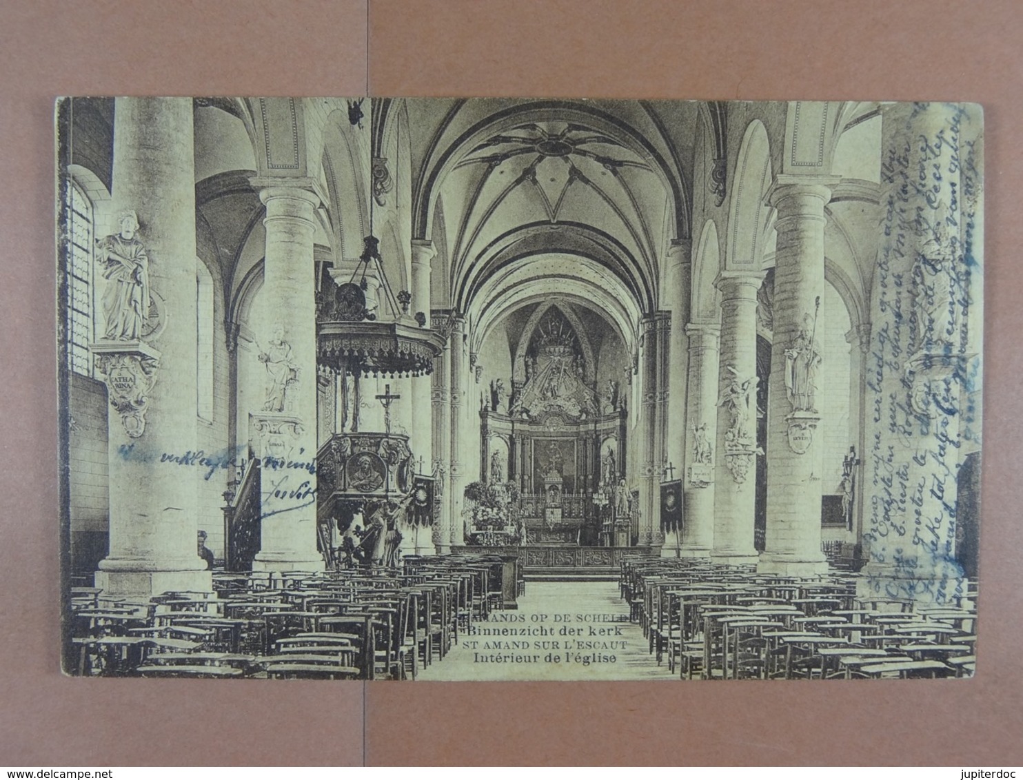 Sint-Amands Binnenzicht der kerk
