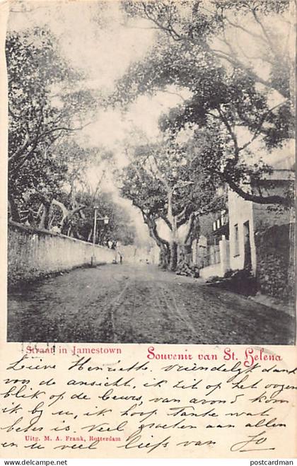 SAINT HELENA - Street in Jamestown - Publ. M. A. Frank (Amsterdam)