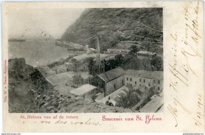 St Helena from Rocks 1902 Netherlands to Geneva