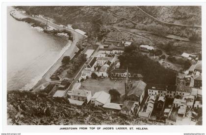 St Helena Jamestown from Jacob's Ladder