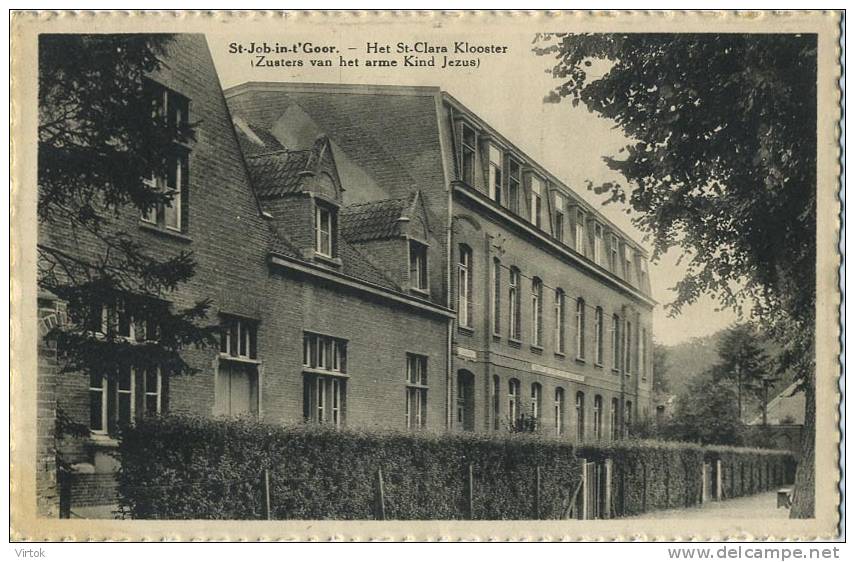 Sint-Job-in - t' Goor :  Het St. Clara klooster ( geschreven mlet zegel )
