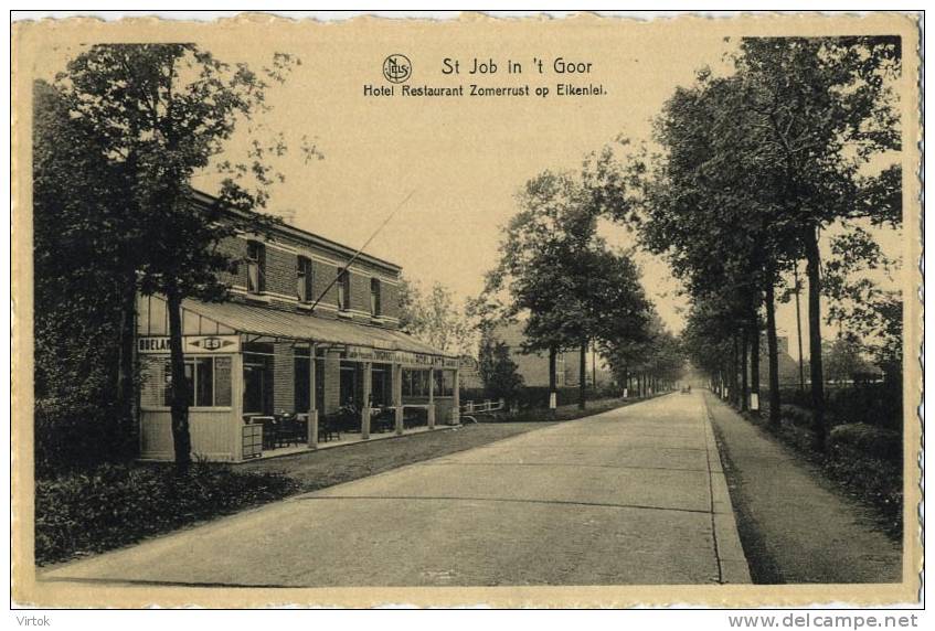 Sint Job in 't Goor :  Hotel restaurant zomerrust op eikenlei  ( geschreven met zegel )