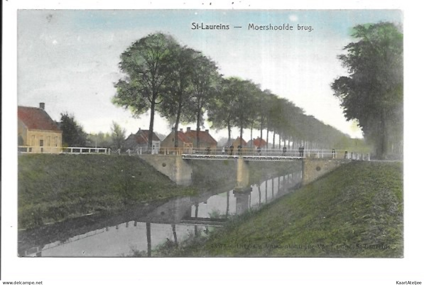 Sint-Laureins - Moershoofde brug (in kleur).