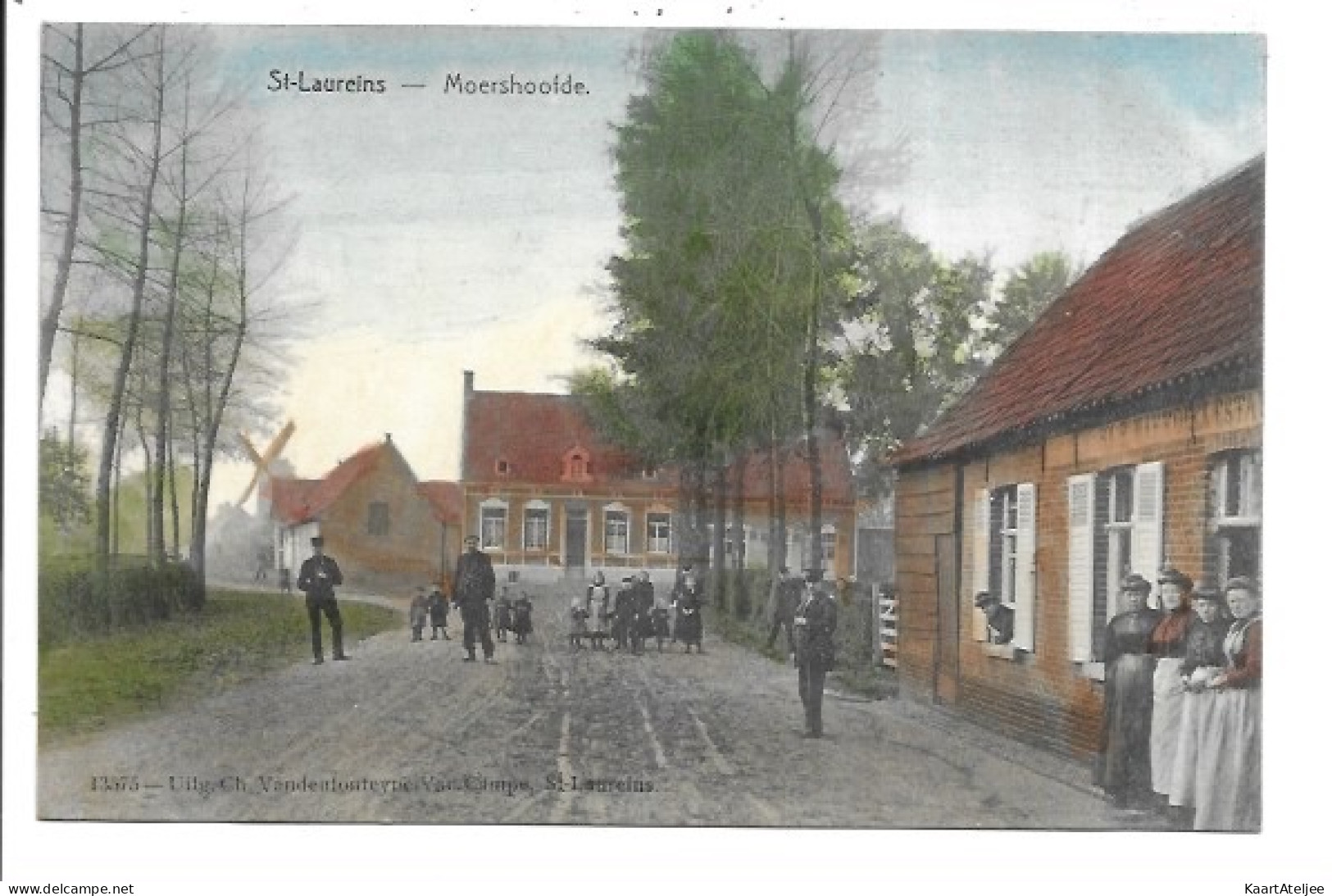 Sint-Laureins - Moershoofde - Molen (in kleur).