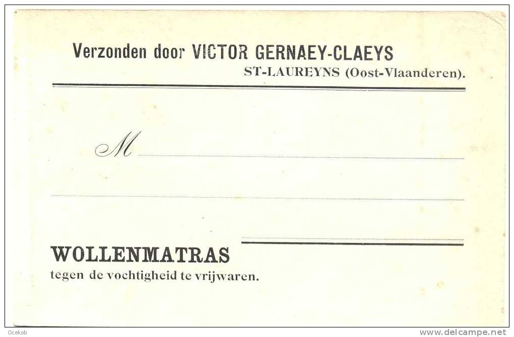 SINT-LAUREINS  reclame wollen matrassen Gernaey -Claeys