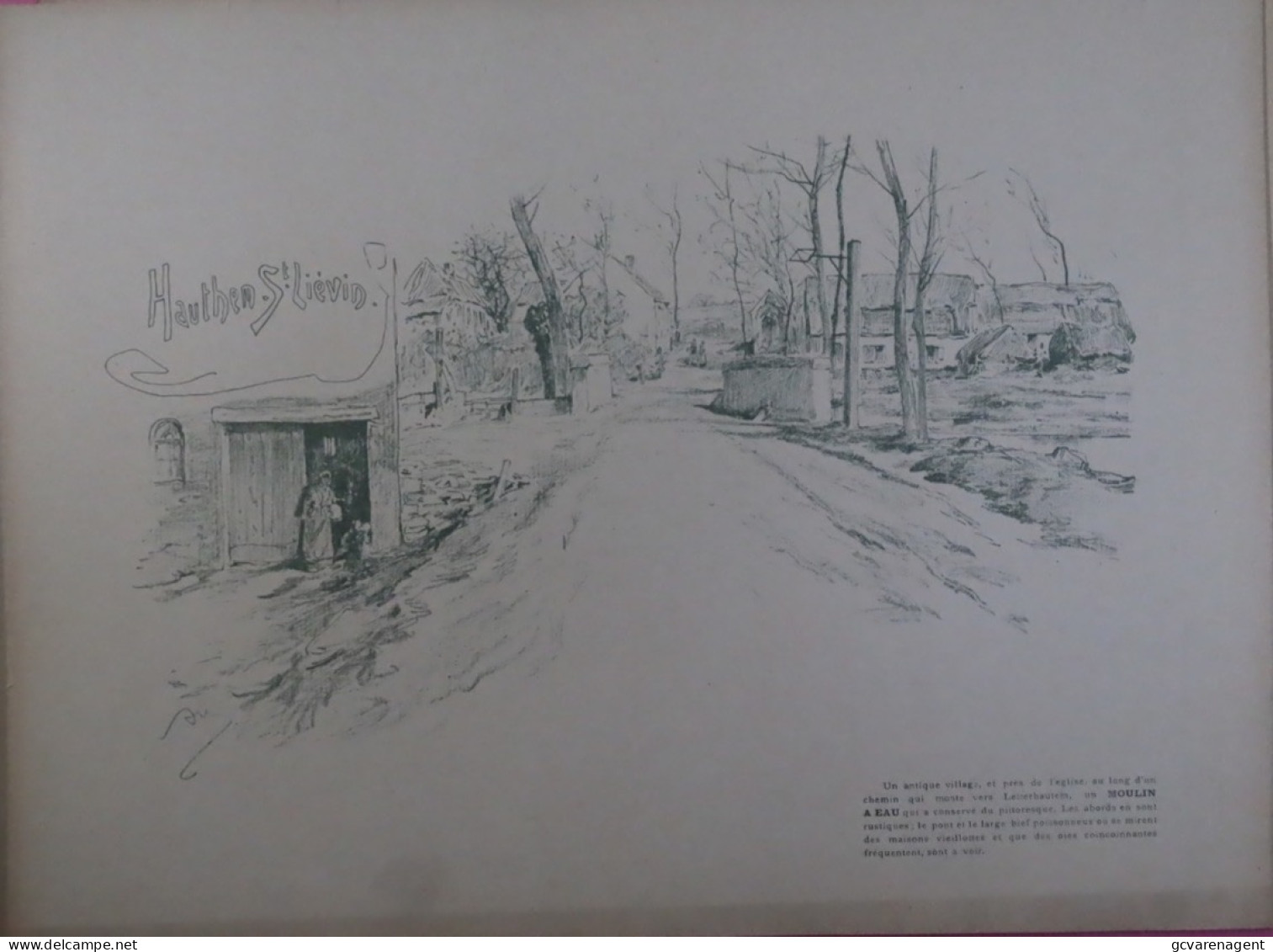 SINT LIEVENS HOUTEM   WATERMOLEN   PRINT. A.HEINS    360 X 270 MM