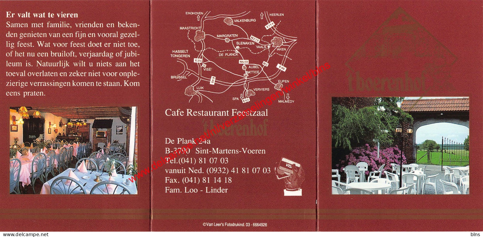 Sint-Martens-Voeren - cafe restaurant 't Boerenhof - Voeren