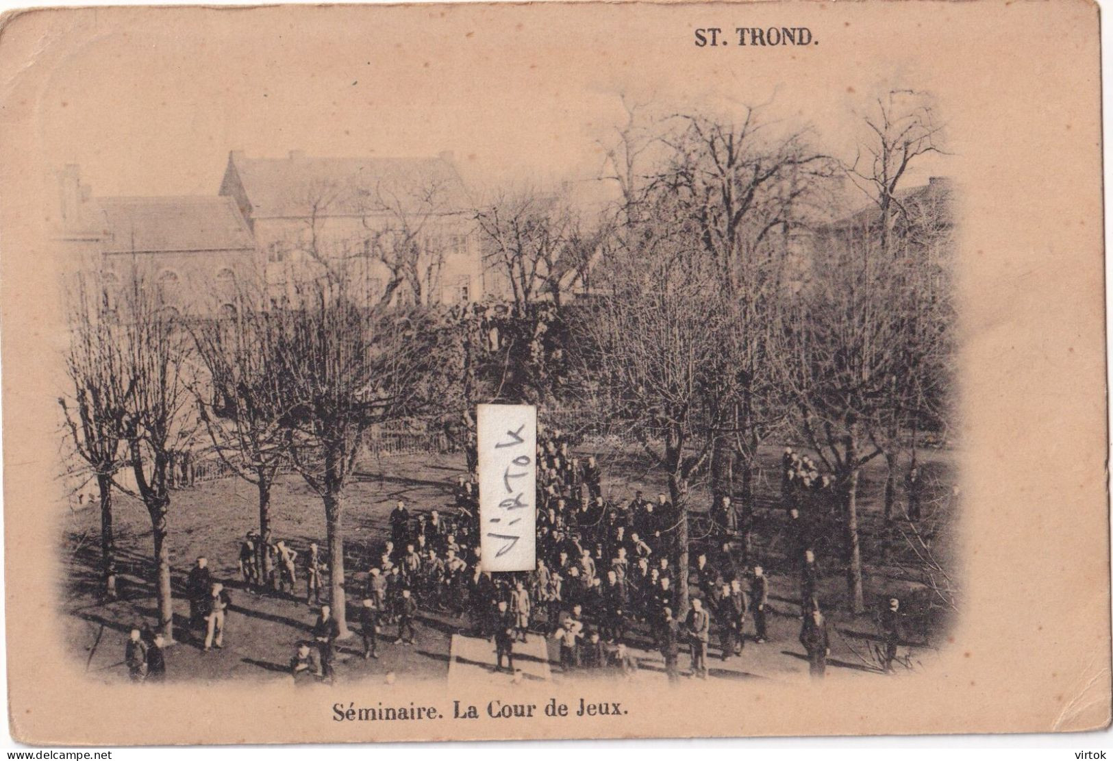 Sint-Truiden :  Séminaire : La cour de jeux   1900