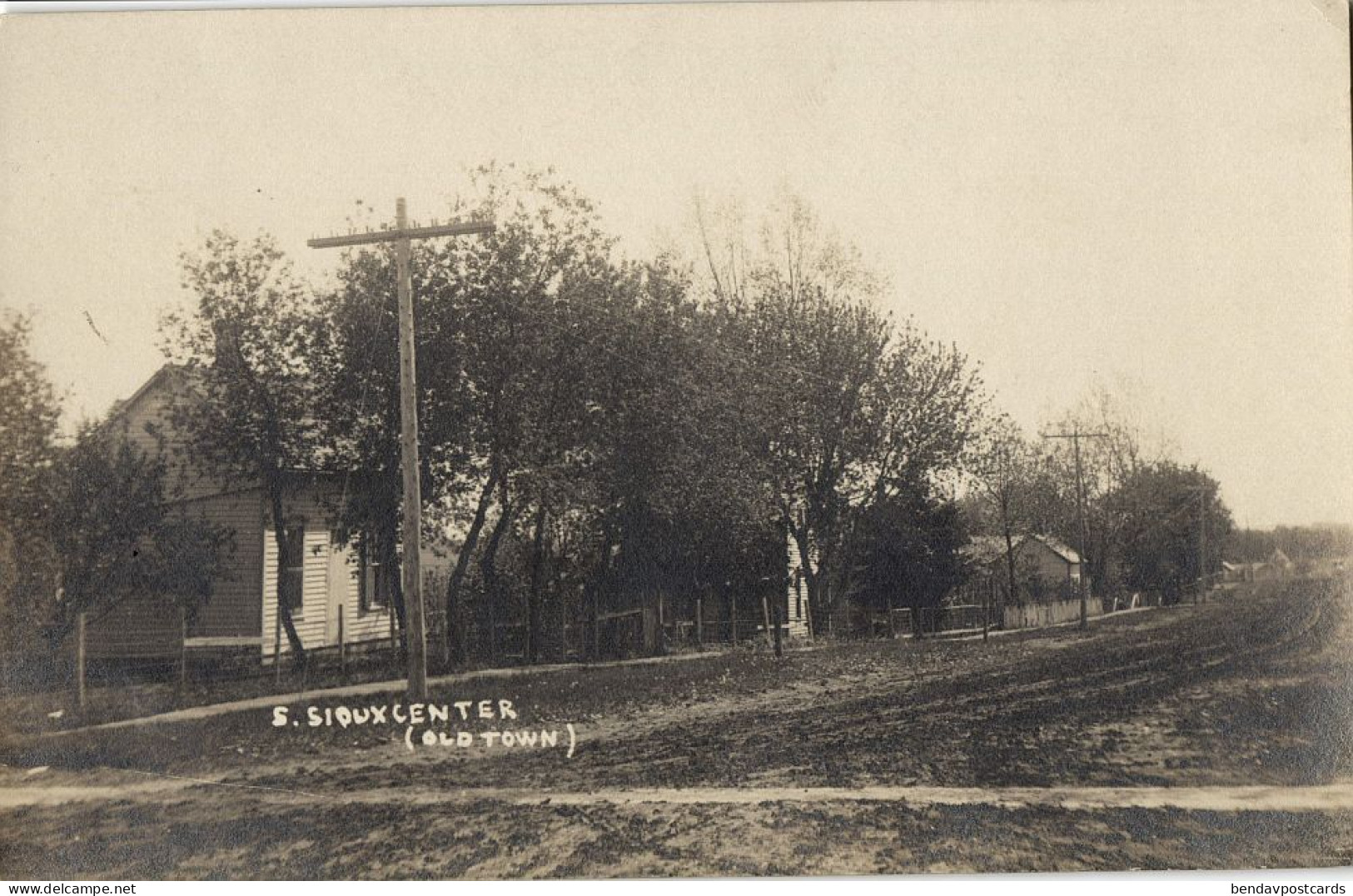 Sioux Center, Iowa, Street Scene (1910s) RPPC Postcard