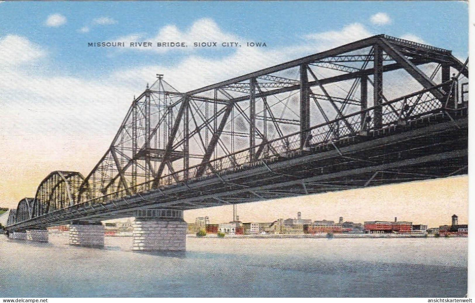 Sioux City, Iowa, Missouri River Bridge ngl #E8682
