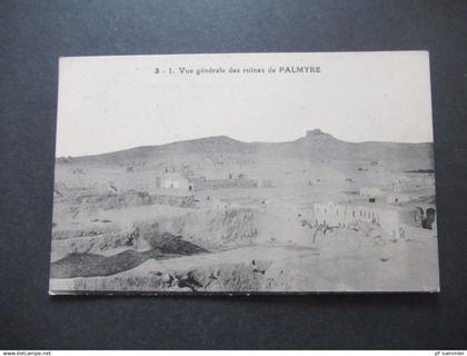 Asien / naher Osten Syrien 1927 alte AK Vue generale des Ruines de Palmyre