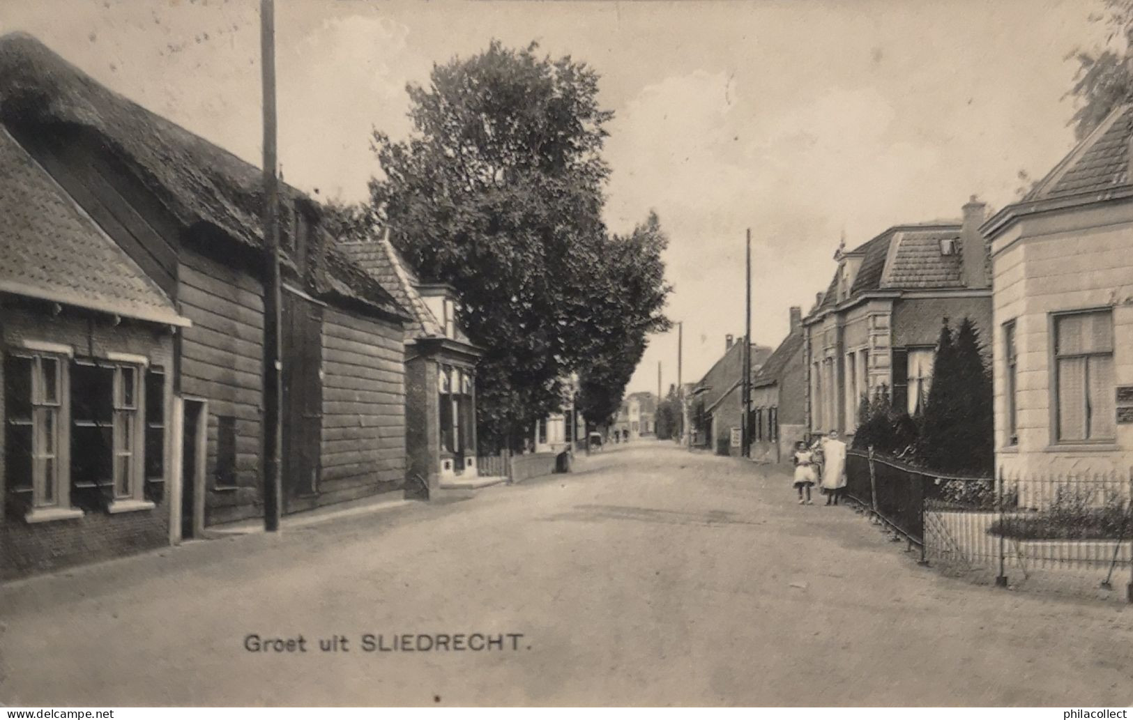 Sliedrecht (ZH) Groet uit  1916? Nauta