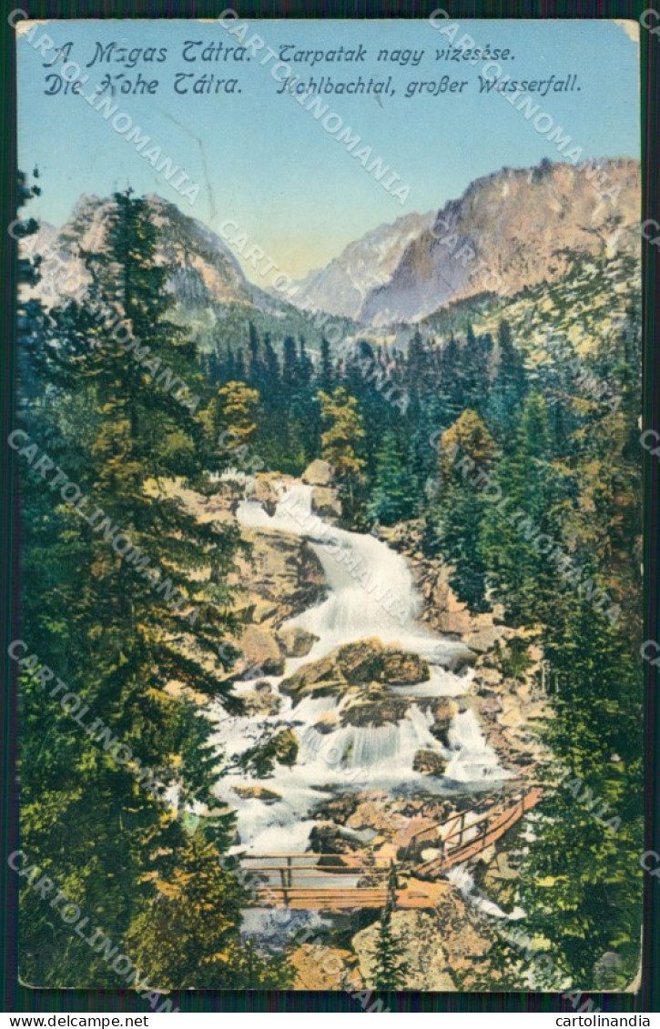 Slovacchia Slovakia Magas Tatra postcard XC3299