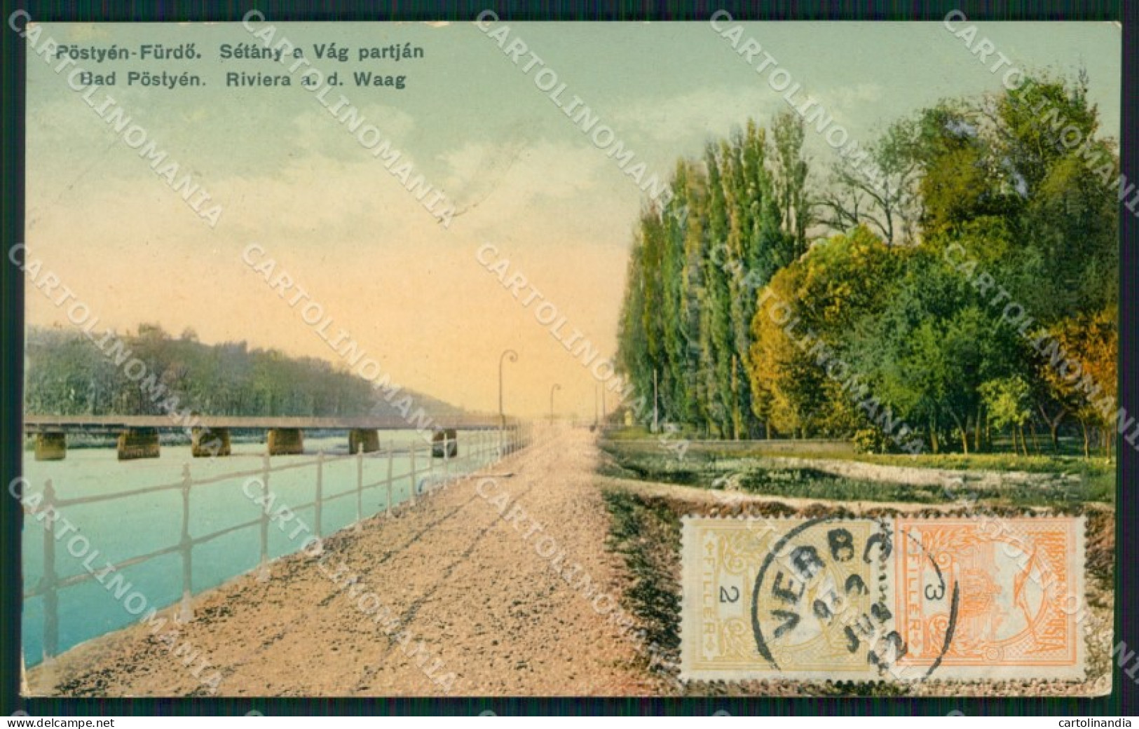 Slovacchia Slovakia Piestany postcard XC3278