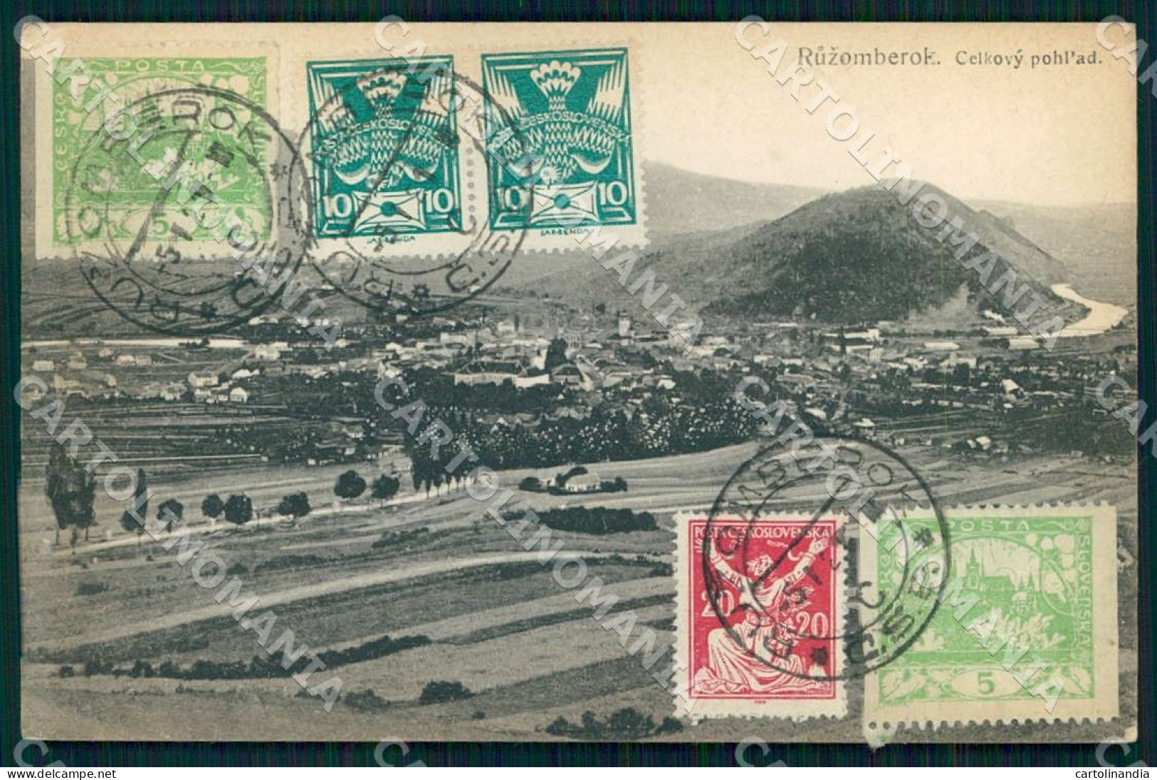Slovacchia Slovakia Ružomberok postcard cartolina WX7472