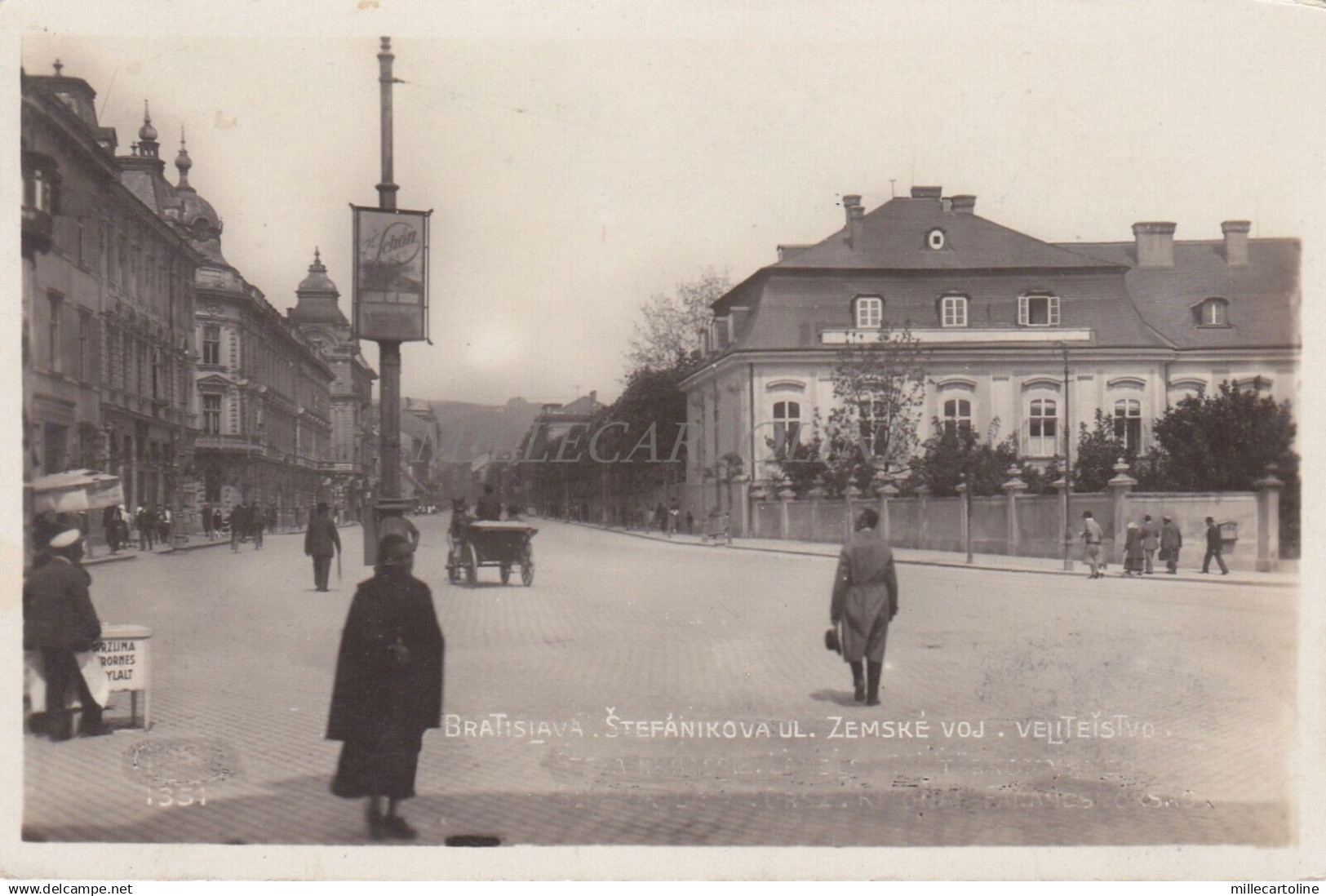 SLOVAKIA - Bratislava Pozsony Pressburg - Stefanikova - Foto Postkarte 1930