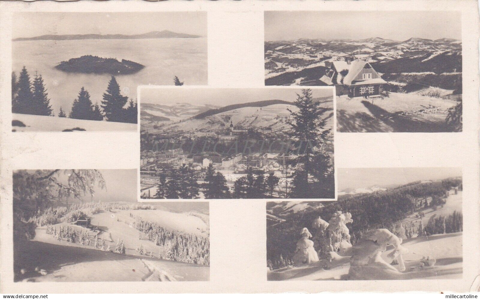 SLOVAKIA - Javorniky v zime - Foto Postkarte 1949