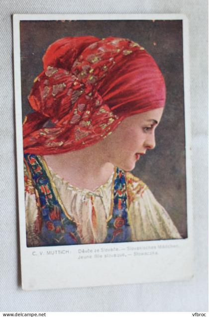 Jeune fille Slovaque, C. V. Muttich, Slovaquie