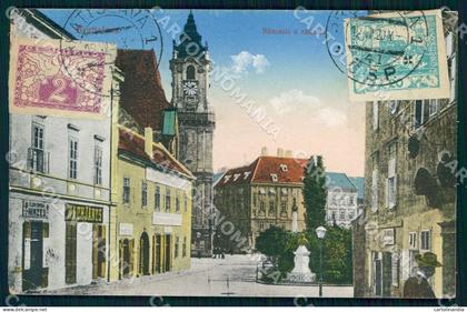 Slovacchia Slovakia Bratislava Pozsony Namesti a Radnica postcard cartolina WX7469