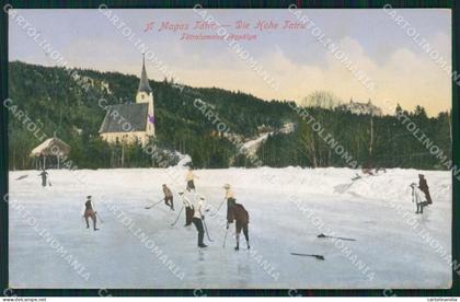 Slovacchia Slovakia Magas Tatra Hockey postcard XC3391