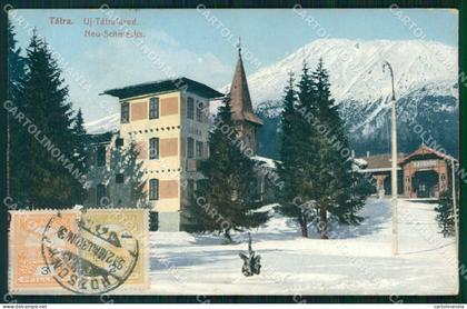 Slovacchia Slovakia Magas Tatra postcard XC3361