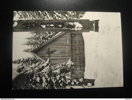 VYSOKE TATRY Stary Smokovec High Tatras mountains 1968 cancel postcard SLOVAKIA