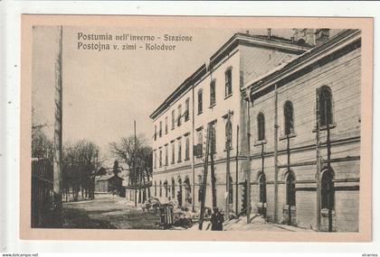 CP SLOVENIE POSTUMIA nell'inverno Stazione