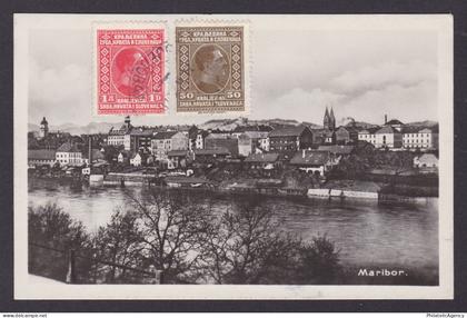 SLOVENIA, Vintge postcard, Maribor, General view