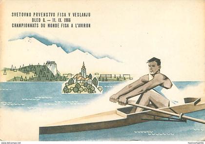 Slovenie Bled championnats du Monde D'aviron  1966 sport