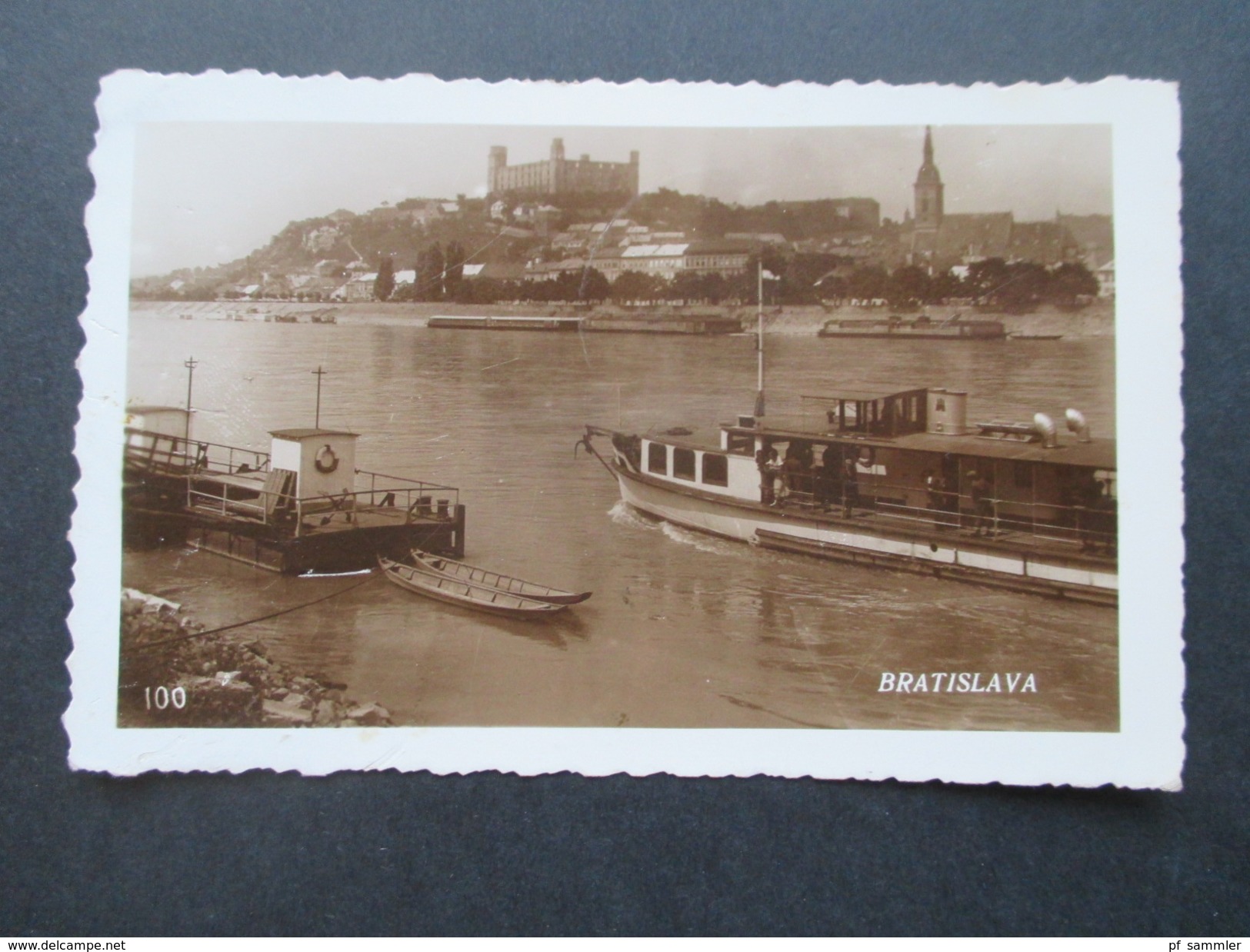 Slowakei / tschechien 1939 Ansichtskarte / Echtfoto Bratislava. Roter Sonderstempel