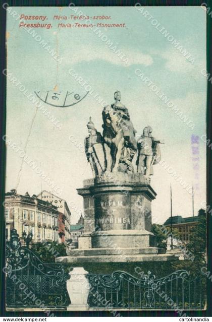 Slovacchia Bratislava Pozsony TEAR CREASED postcard XC3191