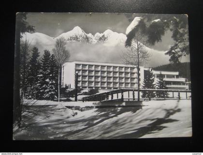VYSOKE TATRY High Tatras 1958 cancel Slovakia CZECHOSLOVAKIA postcard