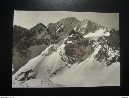 VYSOKE TATRY Vychodna Vysoka a Diva Veza High Tatras mountains 1971 cancel postcard SLOVAKIA