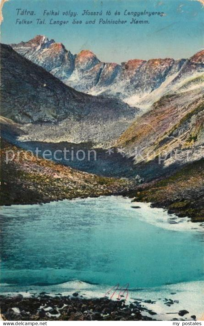 Slowenien Felker Tal Langer See und Polnischer Kamm Riesengebirge